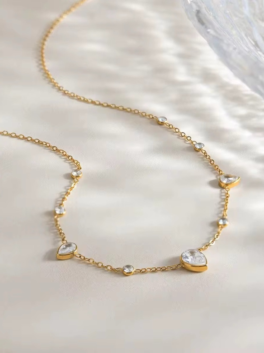 Pear Drop Necklace - Women's Jewelry - Picture 5 of 5